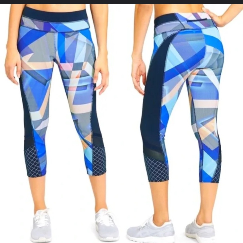 Athleta Multicolor Striped Leggings